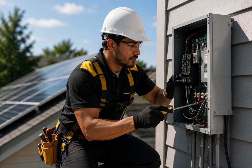Installer performing a support on your existing systems