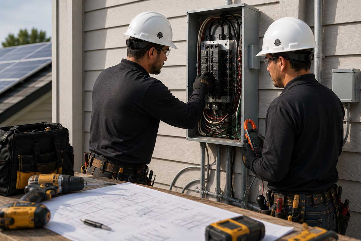 Installers inspected on your electrical service, and breaker capacity
